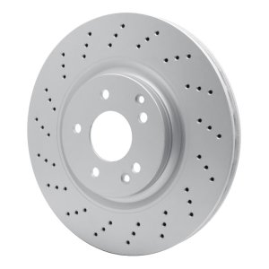 Mercedes-Benz SLK300 Brake Rotor (1) - Front - R1 Concepts - GeoSPEC Coated Rotor - Drilled - `03-`11